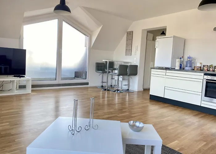 民宿 Schoenes Erwachen Im Frankfurter Penthouse *