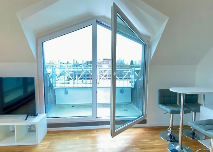 民宿 Schoenes Erwachen Im Frankfurter Penthouse